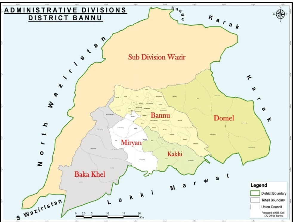 Updated Bannu District Map