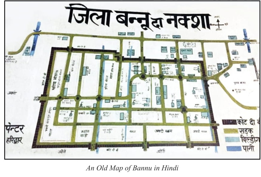 Old Bannu District Map
